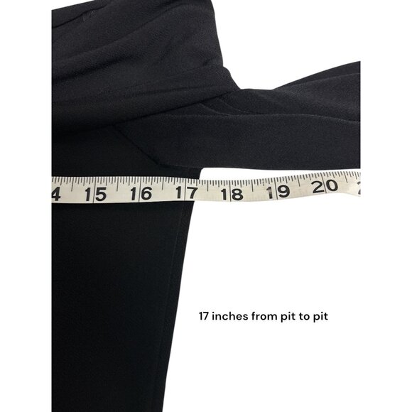 Black Off-The-Shoulder Long Sleeve Top By 1.State Size M Polyester & Spandex - Picture 7 of 8